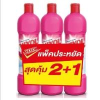 ราคา น้ำยาทำความสะอาดห้องน้ำ VIXOL 900ml แพ็ค3 ชมพู (41305075316)