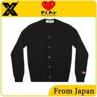 ราคา PLAY，CDG，COMME des GARCONS，Rei Kawakubo สีดำ ข้อมือโมเสกรูปหัวใจ + ลายสัตว์ประหลาด คาร์ดิแกน เสื้อโค้ท คอวี (43965129648)