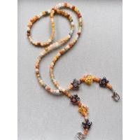 ราคา สร้ิยคล้องแมสหินหยกน้ำผึ้งผสมหินดาวลายดอกไม้ (17427352232)