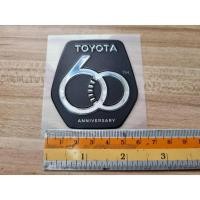 ราคา ของแท้เบิกศูนย์ โลโก้ โตโยต้า ฉลองครบรอบ 60ปี ขนาด 6.7 * 6 cm Toyota 60th Anniversary emblem logo yaris vios camry altis (17494629305)