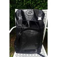 ราคา กระเป๋าเดินทางหนังสีดำใบใหญ่กระเป๋าเป้ใบใหญ่หนังสะพายแบรนด์GGมือสองตู้ญี่ปุ่นงานสภาพใหม่มาก (9484109184)