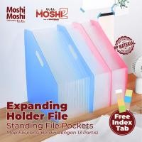 ราคา Moshi Stand Holder File Color 13 Pockets A4 Moshi Map Harmonica Expansion Document Partition Slot (42155882477)
