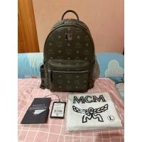 ราคา Used like new ของแท้ % MCM backpack สีเขียวขี้ม้า size Small (26634128308)
