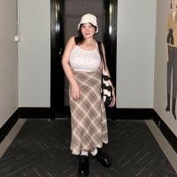 ราคา ส่งต่อ Ashley Skirt (กระโปรงแอชรี่ย์)ลายสก็อต เสื้อผ้าสาวอวบอ้วน | Geebeety (24467869110)