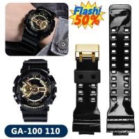 ราคา สายซิลิโคนสําหรับ Casio G-Shock GA-100/110/140/200/400/700 800 GD-100/110/120 ผู้ชายเปลี่ยนสีดําทองหัวเข็มขัดนาฬิกา 16 มม. (44105830277)