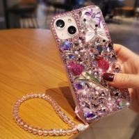 ราคา Full Diamond iPhone14 Apple 15ProMax เคสโทรศัพท์ 13/12/11 Rose XR Rhinestone 7 รวมทุกอย่าง 8 หญิง XS เทรนด์แฟชั่น (43016041952)