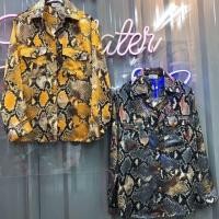 ราคา เสื้อเชิ้ตลายงู งานZARA กระดุมทอง 9 เม็ด ผ้าดีมากคอนเฟิร์ม (1746033881)