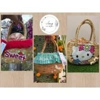 ราคา กระเป๋าสาน ผักตบชวา ทรงคุณนายน้อย (28766054170)