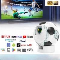 ราคา Q8สมาร์ทโปรเจคเตอร์HD 4K HD1080Pโฮมเธียเตอร์โปรเจคเตอร์พร้อมเชื่อมต่อWIFI Android 12ฟุตบอลรูปลักษณ์ (49350748974)