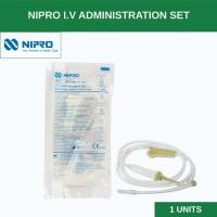 ราคา Nipro IV Administration Set สายชุดให้น้ำเกลือ180cm, 20 drops/ml, Sterile [1 Unit] (25296960074)