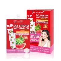 ราคา (ยกกล่อง) Jula 's Herb DD Cream Watermelon SPF50 PA+++ จุฬาเฮิร์บ ดีดีครีมกันแดดแตงโม 8 มล. x 6 ซอง (5740381462)