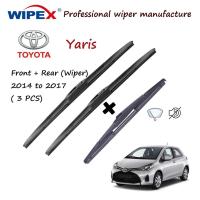 ราคา 2014 ถึง 2017 Toyota Yaris 14+26+16Front/ด้านหลังใบปัดน้ําฝนสําหรับ YARIZ 3pcs รถ Window Wipers ชุดโดย wipex (29803556373)