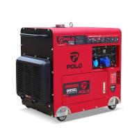 ราคา เครื่องปั่นไฟดีเซล Silent Type 6.5 กิโลวัตต์ 11.7 แรงม้า รุ่น KDX8500ES ถังน้ำมัน 14.5 ลิตร POLO (26154078318)