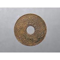 ราคา เหรียญ สตางค์รู เนื้อทองแดง 1 สตางค์ พ.ศ.2457 ผ่านใช้น้อย (7591388189)