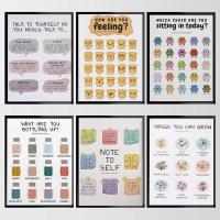 ราคา สุขภาพจิตการรักษาโปสเตอร์ตัวเองการรับรู้ระเบียบแผนภูมิอารมณ์ผ้าใบภาพวาดภาพสุขภาพทางกายภาพและจิตพิมพ์ (23373575703)