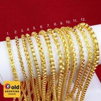 ราคา สร้อยคอทอง หนัก 2,3,5บาท เหมือนจริงแยกไม่ออก ลายสี่เสา, ผ่าหวาย, ทาโร่, คตกิต ยาว 20-24 นิ้ว ใส่แทนของจริงได้ ทองไมครอน (21920187254)