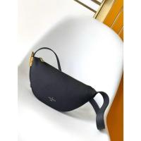 ราคา LOUIS VUITTON กระเป๋าคาดเอวหนังลูกวัวแบบเรียบ Low Key Bumbag สำหรับผู้หญิง สีดำ M11429 522 (28633217764)
