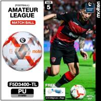 ราคา MOLTEN Football ลูกฟุตบอลเย็บ Football Hybrid PU Pk F5D3400-TL (960) แถมฟรี!!! เข็มสูบ+ตาข่าย (24664995777)