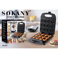 ราคา SOKANY 1400W 6-16หลุม เครื่องทําโดนัทจิ๋ว เครื่องทําโดนัท เตาโดนัท รับประกัน 1ปี (19982228357)