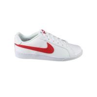 ราคา รองเท้าลำลองผู้ชาย NIKE Court Royale 749747-161 ไซส์ US7 สีขาว-แดง (764313125)