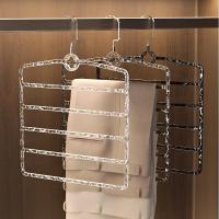 ราคา [ราวแขวนกางเกง 5 ชั้นสุดหรู] ราวแขวนกางเกงอเนกประสงค์สำหรับหอพัก ราวแขวนเสื้อผ้าสำหรับใช้ในบ้าน ราวแขวนเสื้อผ้าแบบแขวนและตาก (40854648087)