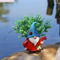 ราคา KISSFASHIONSTYLE แจกันรูปปั้นแคระ, การ์ตูนน่ารัก Gnome Dwarf กระถางดอกไม้, เครื่องประดับเดสก์ท็อปเรซิ่นตกแต่ง Hydroponic ที่วางดอกไม้สํานั (42423103942)