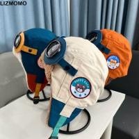 ราคา หมวกนักบิน LIZMOMO กันลมหนาว อุ่นหนาดีไซน์การ์ตูนน่ารัก (49201916672)