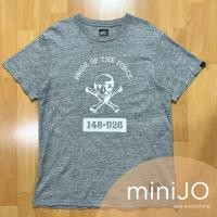 ราคา เสื้อยืด IZZUE x Neighborhood สีเทา สกรีนหน้า-หลัง (มือสอง) (46302094985)