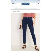 ราคา Old Navy สีเข้ม มีกระเป๋าหน้า-หลัง ผ้ายีนส์ยืด ใส่สวย เป๊ะมาก (2669582464)