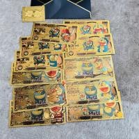 ราคา ชุดเต็มของครบรอบทองธนบัตรโดราเอมอนเหรียญที่ระลึกรูปอะนิเมะของขวัญวันเกิดฟอยล์ทอง7.1 (40122536131)