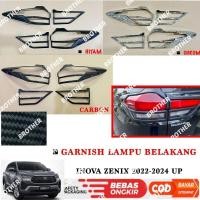 ราคา Innova Zenix 2022 2023 2024 UP ไฟท้าย Garnish Black Chrome - Carbon (43271251225)