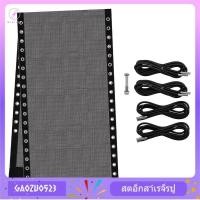 ราคา [gaozuo523.th] เก้าอี้เปลี่ยนผ้าตาข่าย 4 สายบันจี้จัมเลานจ์เก้าอี้ผ้าชุดซ่อมผู้เอนกายกลางแจ้งสําหรับลานสนามหญ้าสระว่ายน้ําสีดํา (54251719170)