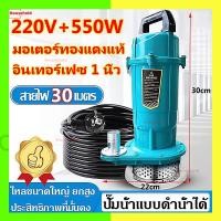 ราคา 【อัพเกรดสาย 30M】ไดโว่ดูดน้ำ 1 นิ้ว ไดโว่ ปั๊มน้ำ ไดโว่ดูดโคลน 550W ปั๊มแช่ไฟฟ้า ปั๊มน้ำแรงดันสูง ไดร์โว่ดูดน้ำ (28316694976)
