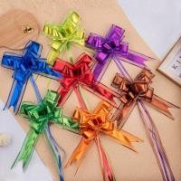 ราคา (ยกแพ็ค10เส้น) โบว์รูด 3cm สีเมทาลิค โบว์ติดของขวัญ โบว์รูดเนื้อเงา สังฆทาน ของรับไหว้ (21187573986)