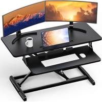 ราคา โต๊ะคอมพิวเตอร์แบบยืนปรับระดับความสูงได้ โต๊ะวางโน้ตบุ๊ก โต๊ะทำงานสำนักงานแบบพับได้ ขาตั้งแบบตั้งโต๊ะปรับระดับความสูงได้ (40973494837)