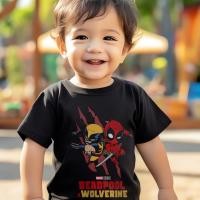 ราคา KATUN Deadpool x Wolverine เสื้อยืดเด็ก Distro Kids Cotton 30s (43622678685)
