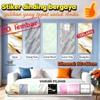 ราคา กระดาษติดผนังลายหินอ่อน 30ซม. x 60ซม. / สติ๊กเกอร์ไวนิลลายหินอ่อน / วอลเปเปอร์ลายหินอ่อน (52801301355)