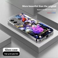 ราคา SAMSUNG JoJos Bizarre Adventure (6) กรอบชุบหรูหรากระจกนิรภัยเคสโทรศัพท์สําหรับSamsung A25 A33 A35 A50 A52 A53 A54 A56 A70 A72 A73 A Seriesฝาครอบโทรศัพท์ (44551175715)