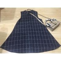 ราคา ☕️ส่งต่อชุดเดรสแขนกุดมือสองสภาพใหม่ สีดำลายตาราง ใส่กับเสื้อคลุมก็ได้หลายลุคเลยค่ะ (3460306528)