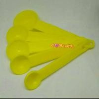 ราคา ช้อนตวงสีเหลือง พลาสติก 1 ชุด - ช้อนตวงเค้ก ยา สไลม์ (26624865737)