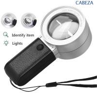 ราคา CABEZA แว่นขยายมือถือ, 4 LED Light Double Llayer 30X แว่นขยาย,แบบพกพาเลนส์ Loupe แว่นตา HD อ่านแว่นขยายเครื่องประดับ Loupe แก้ว (28891308713)