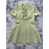 ราคา ชุดเดรสสีเขียวอ่อนชาเขียว (28131373566)