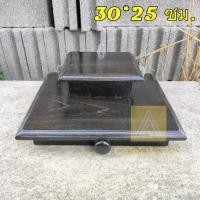 ราคา ✅ส่งฟรี CR.W หิ้งพระติดผนังงานไม้สัก หิ้งพระบูชา ขนาด 30*25 ซม. หิ้งวางพระ สีดำ Buddha shelf. (24977082873)