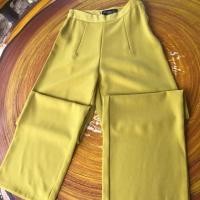 ราคา กางเกงขากระบอกผ้าฮานาโกะเอวสูง มือสอง (5940786923)