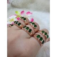 ราคา #แหวนนาค#แหวนนาคหัวพลอยเขียวส่อง (3178181452)