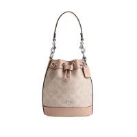 ราคา COACH Coach Dempsey 15 โลโก้แบรนด์ Drawstring เปิดและปิด PVC หนังสะกดกระเป๋า Bucket กระเป๋าสะพายไหล่ข้างหนึ่งกระเป๋าสะพา (40167864920)