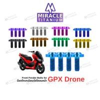 ราคา GPX DRONE Front Fender Bolts น็อตบังโคลนหน้า ไทเทเนี่ยม (18269875398)