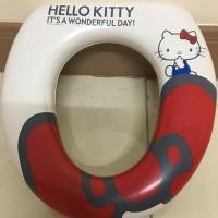 ราคา Saleฝารองนั่งชักโครก kitty เบาะนิ่มสบายก้นลูกน้อย มือสองสภาพใหม่ (2078108580)
