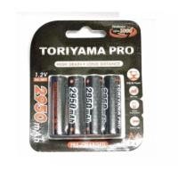 ราคา ถ่านชาร์จ Toriyama AA 2950mah 4ก้อน ของใหม่ ของแท้ ประกันบริษัท (10510160809)