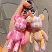 ราคา GANTUNGAN DIY พวงกุญแจหมีรุนแรงของเหลว Viral Key Chain Bearbrick ของเล่นแมวเพื่อการศึกษา (41022701084)